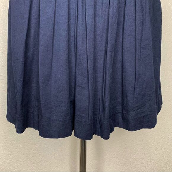 Necessary Object Navy Blue Wide Waist Skirt - Picture 4 of 11